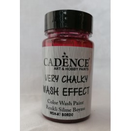 Very chalky wash effekt - bordó
