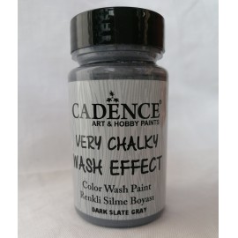 Very chalky wash effekt - sötét palaszürke