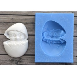 Szilikon forma - csibe tojásban